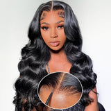 New TrueFit Drawstring 3D Fitted Pre-Cut HD Lace Closure Wig Body Wave with Vertical Straps