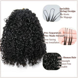 Soft Feather Crochet Braid Human Hair Extensions Burmese Kinky Curls