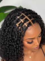 5x5 Pre-Braided HD Skin Melt Lace Glueless Human Hair Lace Wig