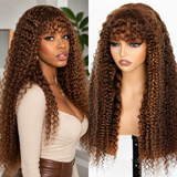 {Clearance} 4X4/13x4 Transparent Lace Wig 250% Curly Human Hair Wig Highlight
