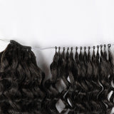 Soft Feather Crochet Braid Human Hair Extensions Burmese Curls with Coily Ends