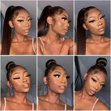 370 Fitted Cap Invisible Strap Skin Melt Lace Frontal Wig | Brown