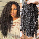 High Quality Human Hair Bundles Weave Hair Extension Burmese Curls with Coily Ends