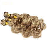 High Quality Human Hair Highlight Colored Bundles Weave Hair Extension
