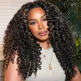 {Clearance} Glueless Air Cap Skin Melt Lace Preplucked Human Hair Closure Wigs Highlight Curly