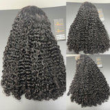 {Clearance} 360 Lace Invisible Strap 250% Human Hair Lace Wig Burmese Curls