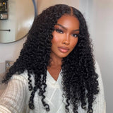 New TrueFit Drawstring 3D Fitted Pre-Cut HD Lace Closure Wig Burmese Curls Coily Ends with Vertical Straps