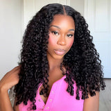 370 Fitted Cap Invisible Strap Skin Melt Lace Frontal Wig | Burmese Curls with Coily Ends