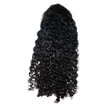 Flip Over Half Wig with Drawstring Deep Curls Glueless Human Hair Wig