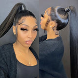 {Clearance} 360 Lace Invisible Strap 250% Human Hair Lace Wig Straight