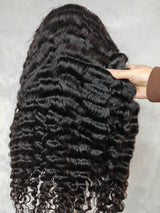 Curly Edge Natural 4C Edge 13x6 Skin Melt Lace Frontal Wig Burmese Curls