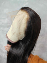 {LAST-PIECE-CLEARANCE} Full Lace Wig Transparent Lace Human Hair Wig Straight
