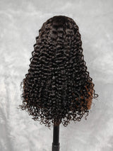 {LAST-PIECE-CLEARANCE} 13x4 Transparent Lace Human Hair Lace Front Wig Water Wave