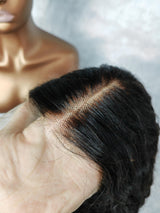 {LAST-PIECE-CLEARANCE} 13x4 Transparent Lace Human Hair Lace Front Wig Water Wave