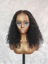 {LAST-PIECE-CLEARANCE} Skin Melt Lace 360 Invisible Strap Human Hair Water Wave Wig