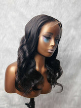 {LAST-PIECE-CLEARANCE} 13x6 Skin Melt Lace Human Hair Front Wig Body Wave