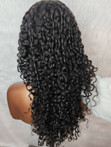 {LAST-PIECE-CLEARANCE} 13x6 Knot-Free Skin Melt Lace Human Hair Pixie Curly Wig