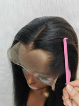 {LAST-PIECE-CLEARANCE} 13x6 Lagos Hairline Skin Melt Lace Human Hair Yaki Wig