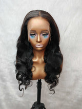 {LAST-PIECE-CLEARANCE} Skin Melt Full Lace Knot-Free Human Hair Lace Frontal Wig Body Wave
