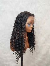 {LAST-PIECE-CLEARANCE} 13x6 Transparent Lace Fake Scalp Human Hair Wig Loose Wave Wig