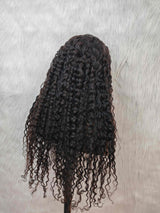 {LAST-PIECE-CLEARANCE} 13x4 Transparent Lace Human Hair Curly Wig