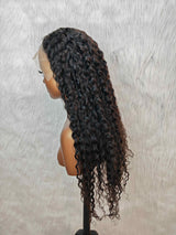 {LAST-PIECE-CLEARANCE} 13x4 Transparent Lace Human Hair Curly Wig