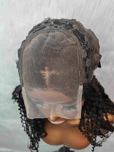 {LAST-PIECE-CLEARANCE} 4X4 Transparent Lace Air Cap Human Hair Wig Kinky Curly