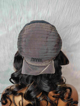 {LAST-PIECE-CLEARANCE} 13X4 Transparent Lace Highlight Human Hair Wig with Bang