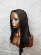 {LAST-PIECE-CLEARANCE} 13x6 Knot-Free Skin Melt Lace Human Hair Straight Frontal Wig