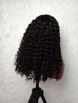 {LAST-PIECE-CLEARANCE} 9x6 Drawstring Melt Lace Bouncy Yaki Wavy Human Hair Wig