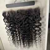 Burmese Curls 13x4 Frontal and 3 Bundles Skin Melt HD Lace Virgin Human Hair