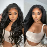 Ultra Thin Yaki Seamless PU Clip In Hair Extension Virgin Human Wefts Set