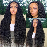 {Clearance} 360 Lace Invisible Strap 250% Human Hair Lace Wig Curly