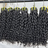 High Quality Human Hair Bundles Weave Hair Extension Pixie Curls