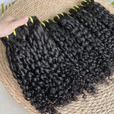 High Quality Human Hair Bundles Weave Hair Extension Pixie Curls
