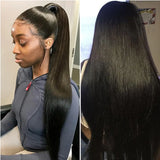 Full Lace Natural Hairline HD/Transparent Human Hair Lace Wig Straight