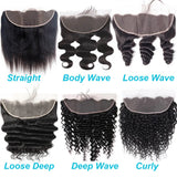 13x4/13x6 Pre-Plucked Hairline Transparent Lace Frontal Body Wave Human Hair