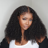 4X4/13x4 Transparent Lace Wig 250% Human Hair Wig Kinky Curly