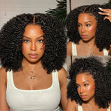 Upgraded Drawstring Dome Cap 3D Fitted Pre-Cut HD Lace Closure Wig Kinky Curly