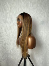 {LAST-PIECE-CLEARANCE} 12x6 Knot-Free Fitted Skin Melt Lace Straight Human Hair Wig