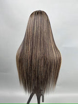 Diva | Ombre Balayage Straight Highlight Preplucked Human Hair Lace Front Wig