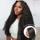 Upgraded 13x6 Fitted Cap Glueless Skin Melt Lace Front Wig Burmese Curly