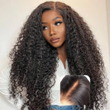 Invisible Strap 360 Skin Melt Lace Wig 2.0 Precut Lace Knot-Free Human Hair Frontal Wig Burmese Curls