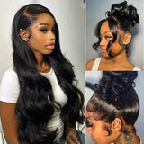 370 Fitted Cap Invisible Strap Skin Melt Lace Frontal Wig | Body Wave