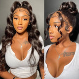 370 Fitted Cap Invisible Strap Skin Melt Lace Frontal Wig | Body Wave