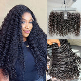 Burmese Curls 13x4 Frontal and 3 Bundles Skin Melt HD Lace Virgin Human Hair