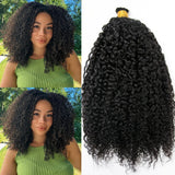 Burmese Kinky Curly Bulk Hair Human Hair Extension For Boho Knotless Braiding