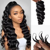 Soft Feather Crochet Braid Human Hair Extensions Burmese Curls