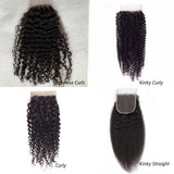 HD Skin Melt Lace Pre-Plucked 4x4/5x5 Lace Closure Human Hair Burmese Curls/Curly (Not Wig)