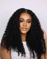 Upgraded Drawstring Dome Cap 3D Fitted Pre-Cut HD Lace Closure Wig Kinky Curly